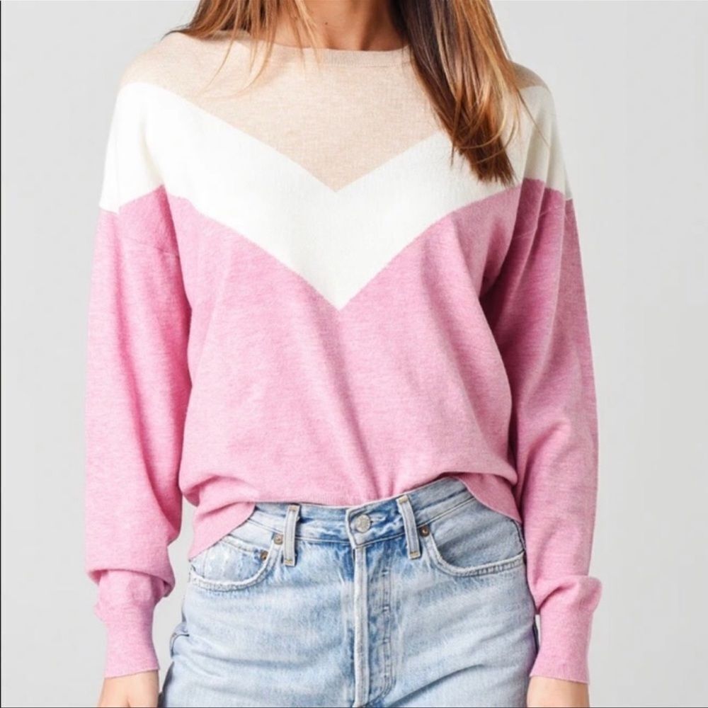 Cupcakes and Cashmere Sabine Chevron Sweater